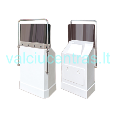 Glass fiber console with front glass